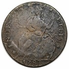 1787 Connecticut Copper  Draped Bust Left  Rare Miller 33 2-z 22  R6