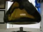  amazing Beauty  1840 s Open Pontiled X Base black Yellow Olive  cone Ink 