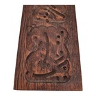 Vtg Hand Carved Wooden Maple Sugar Mold Form Holland Large Bird Basket