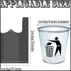 100 Pcs 4 Gallon Trash Bags Kitchen Trash Bags Small Garbage Rubbish Bags 5 Roll