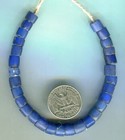African Trade Beads Vintage Old Glass Czech Bohemian Russian Blue Beads
