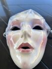 Vintage  Face Clay Art Sf Ceramic Woman Wall Mask 1990