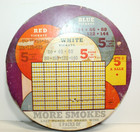 Vintage Cigarette Punch Board 5 Cents More Smokes 10  Diameter