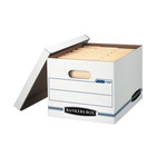 Bankers Box Basic Duty Letter legal Storage Boxes Lids White 2 Packs 20 Total