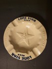 Vintage Lone Star Beer  certified  Ashtray Cream Ceramic 6  Diameter
