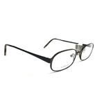 Jhane Barnes Fraction Br Eyeglasses Frames Black Brown Rectangular 53-18-145