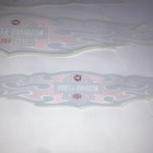 Harley-davidson Branded Flame Decals For Motorcycle Fuel Tank Set Of 3 Nos