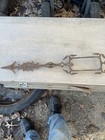 Large Cast Iron Antique Weathervane For Lightning Rod