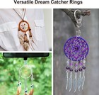 20 Pieces Metal Dream Catcher Rings Circle Heart Moon Shaped Macrame Hoop   