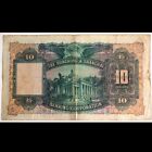 Hong Kong 10 Dollars 1948 Vf Big Size Rare