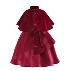 Kids Girls Flower Princess Tutu Dress Cape Coat Wedding Gown Party Bridesmaid