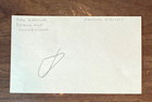 Peter Ueberrith Autograph Signed 3 X 5 Index Card - Mlb Commissioner