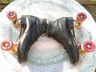Men s Vtg Chicago Ware Bros 1914 Pat  Flo Mac Blk Leather Roller Skates