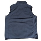 Nfl Team Apparel Chicago Bears Mens Navy Blue Fleece Full Zip Vest Logo 4540