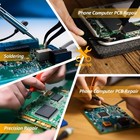 Adjustable Pcb Holder Soldering Clamp For Circuit Board Blue And Green 