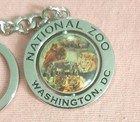 National Zoo Washinton Dc Spin Spinner Center Souvenir Keychain Animals