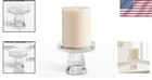 Ribbed Clear Glass Candle Holder For Pillars   Tealights - Perfect For Weddings