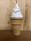 Blow Mold Plastic Ice Cream Cone Display Safe T Cup 11    Inch Vanilla Swirl Bank