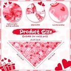  72 Packs Valentine s Dog Bandanas Bulk Dog Red Bandanas Valentine Pet Heart