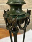 Antique Egyptian Goat Head Decor Revival Brass Or Bronze Incense Burner