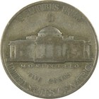 1943 D Jefferson Nickel Circulated Wartime Silver 5c Coin Collectible