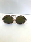 Rare Genuine Vintage 60s   70s Big Iris Apfel Style Brown Sunglasses 