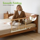Bed Guard Rail Seniors Safety Bed Handrail Elderly Adults Foldable Rail Assist