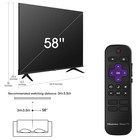 Hisense 58  4k Uhd Smart Roku Tv Hdr R6 Series Smart Led Television Wifi - New