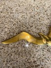 Vintage 15    Brass Seagull In Flight Wall Hanging Mcm Mid Century Nautical  4354