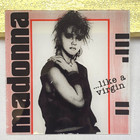 Vintage Madonna - Like A Virgin - Carnival Fair Glass Mirror Prize - Rare  6 x6 
