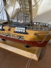Vintage Wood Model Ship Boat    u s s  Constitution 1797     Assembled Nautical