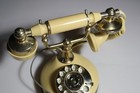 Vintage Itt Own-a-phone Petite Rotary Telephone Working Ivory French Style