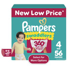 Pampers Swaddlers 360 Baby Diapers Size 4  56 Count  select For More Options 