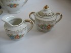 19 Piece Matching Floral Print Child s Tea Set Dishes Made In Japan Vintage