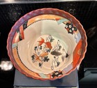 Antique Japanese Washing Cup     Koi Fish Asian Characters  Rich Gold Red Orange