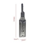 Portable Stainless Steel Precision Hook Pick Tool 2-in-1 Hand Utility Accessory