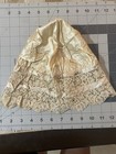 Antique Victorian Edwardian Boudoir Tea Cap Lace Silk Lingerie Bonnet House Hat 
