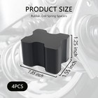 4pcs Rubber Coil Spring Spacers 1 -1 5  Heavy Duty Lift Blocks For Cars Trucks