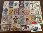 Lot Of 25 Vintage Antique  Easter Cross Postcards  Crosses With flowers s898