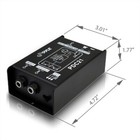 Pyle Premium Direct Injection Audio Box - Passive Di Unit Hum Eliminator     