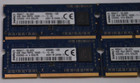 Lot Of 4 Kingston 4gb 1rx8 Pc3l-1866s Ddr3 Sodimm Laptop Memory 9995417