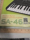 Casio Mini Keys Sa-46 Electronic Keyboard  Battery Operated