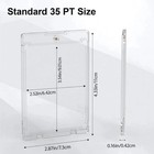 120 Pack Ultra-thin Magnetic Trading Sports Card Holder 35pt One-touch Hard Case