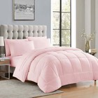 Luxury Pale Pink 7-piece Bed In A Bag Down Alternative Comforter Set  Queen Soft