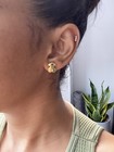 Tous Authentic Earrings Sterling Silver Vermeil 11mm