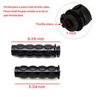 Black Motorcycle 1  Handlebar Hand Grips For Harley Davidson Xl Sportster 1200