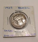 Brazil 1935 2000 Reis Ag Silver Coin