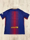 Barcelona 2017 2018 Home Football Shirt Soccer Jersey Nike 847255-456 Mens Sz L