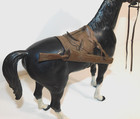 Vintage Marx Johnny West Black Thunder Bolt Horse With Bridle And Saddle