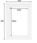 24x36 White Picture Mats Mattes Matting For 20x30 Photo
